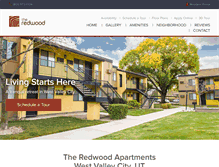 Tablet Screenshot of liveattheredwood.com